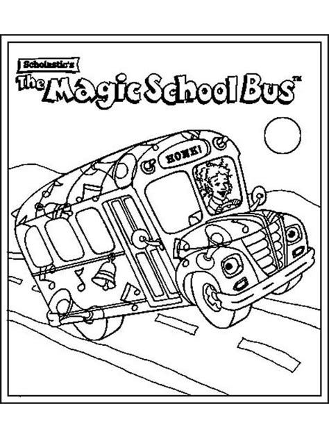 Magic School Bus coloring pages. Free Printable Magic School Bus