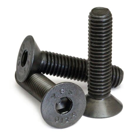 Flat Head Screws 14 20 Flat Socket Cap Screw Alloy Steel W Black Ox