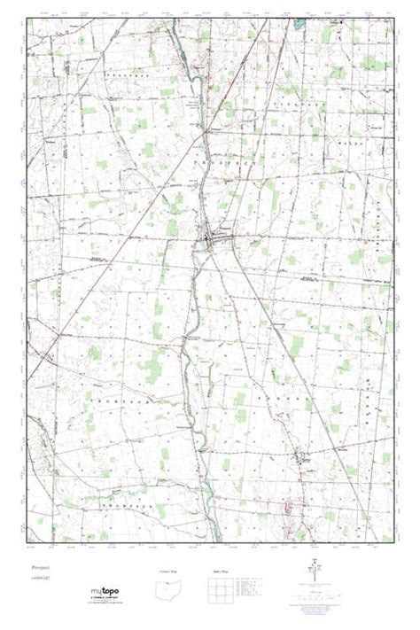 Mytopo Prospect Ohio Usgs Quad Topo Map