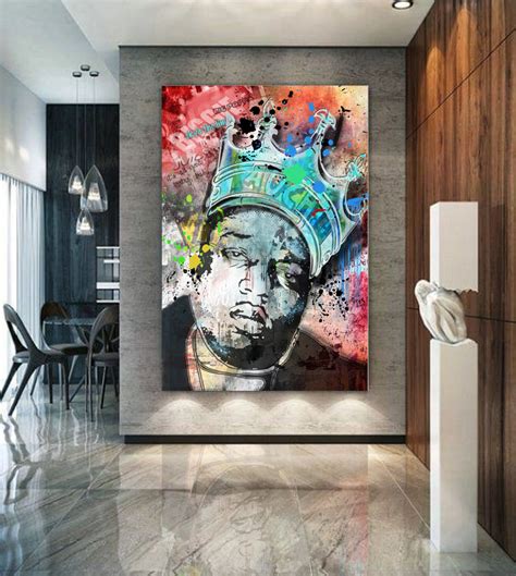 Biggie Smalls Graffiti Poster American Rapper Pop Art Print Etsy