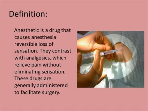 Types Of Anesthesia