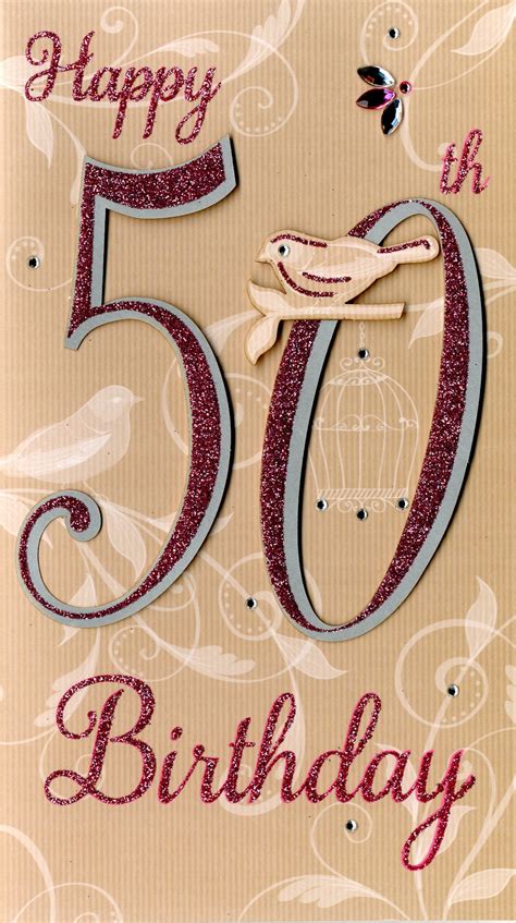 Printable 50th Birthday Cards Printable Blank World