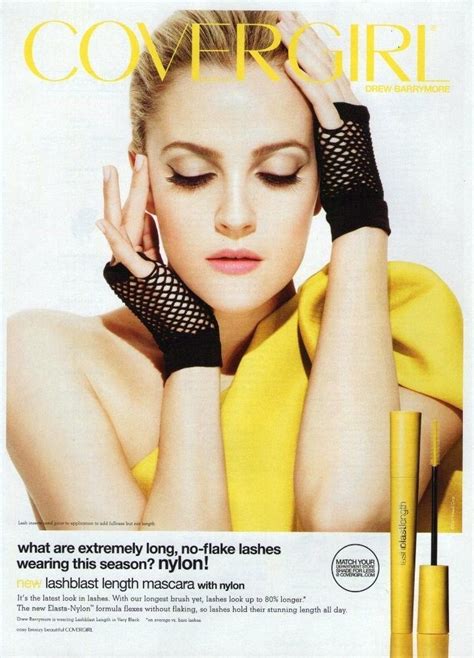Drew Barrymore Covergirl 2010 Magazine Print Ad