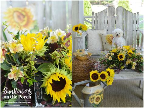 Floral Friday: Sunflowers on the Porch | Floral, Floral arrangements, Floral design