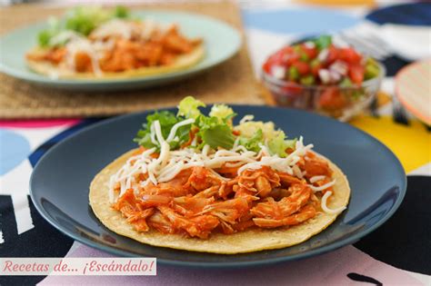 Tostadas De Tinga De Pollo Receta Mexicana Deliciosa Y Sencilla My