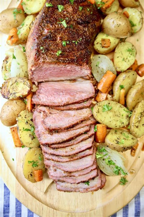 Grilled Roast Beef With Vegetables Out Grilling