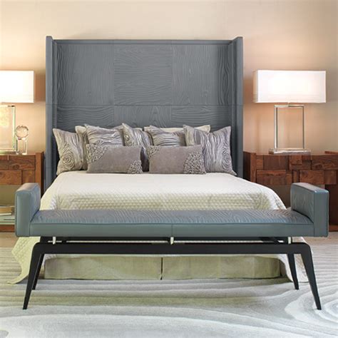 You can make a headboard simple and. Faux Bois Grey Leather Headboard - Modern - Headboards ...