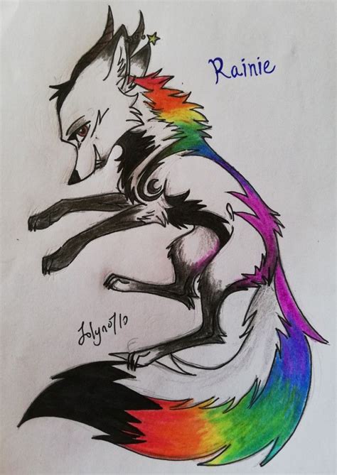 Rainie Rainbow Dragon Fox And Wolf Drawing Tutorial