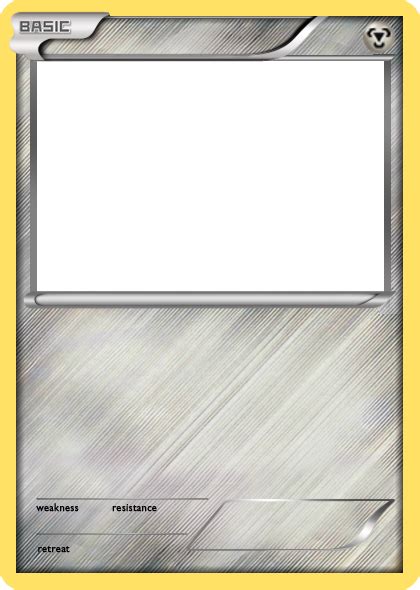 Bw Metal Basic Pokemon Card Blank By The Ketchi Diy Pokemon Cards