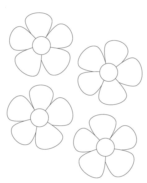 Six Free Printable Flower Sets To Color And Use For Crafts And Other
