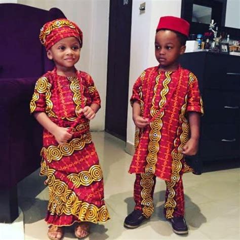 nigerian celebrity kids rock traditional costumes  mark nigerias