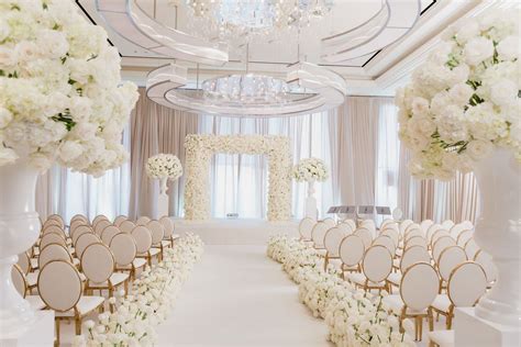 Real Wedding Photo Waldorf Astoria Las Vegas White And Gold Wedding
