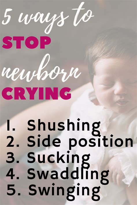 5 Ways To Soothe Your Newborn The Learning Mum Baby Crying Newborn