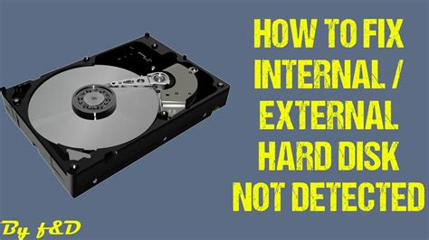 How To Fix Hard Disk Drive Not Detected Not Shown Internal