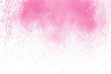 Premium Photo Pink Powder Explosion On White Background Pink Dust