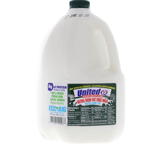 United Dairy Ultra Skim Milk G Skim And Nonfat Riesbeck