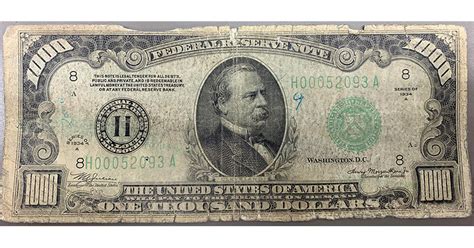 1000 Dollar Bill Us Rare Cover Twistedsifter