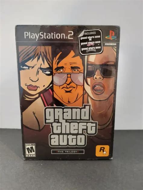Grand Theft Auto The Trilogy Sony Playstation 2 2006 Sealed W Some