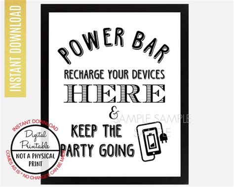 Charging Station Sign Wedding Sign Cell Phone Charging Etsy