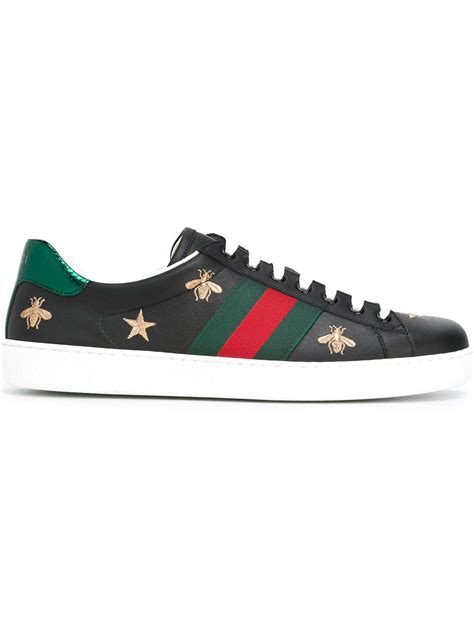 Gucci Ace Embroidered Sneakers In Black For Men Lyst
