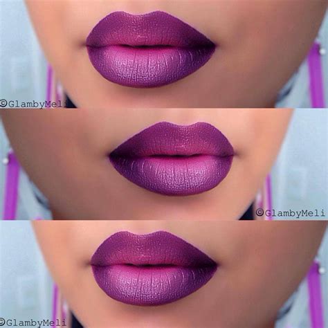 Deep Purple Ombre Lips In Ombre Lips Lipstick Makeup Lip Makeup