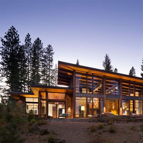Contemporary Mountain House Plans Great Martis Modern Mountain Home By