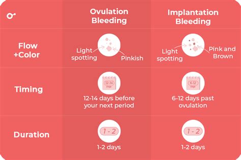 Ovulation Bleeding Vs Implantation Bleeding How Long Does It Last