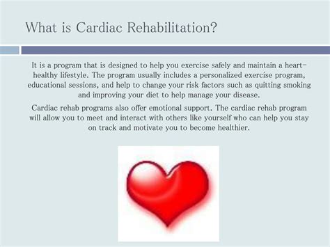 Ppt The Benefits Of Cardiac Rehabilitation By Jenna Kong Powerpoint