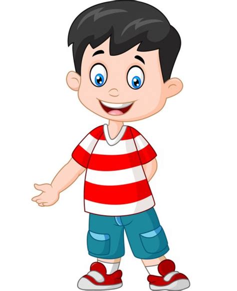 Happy Little Boy Cartoon — Stock Vector © Dreamcreation01
