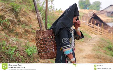 Pongsali Laos April 2014 Indigenous Native Tribal People Stock