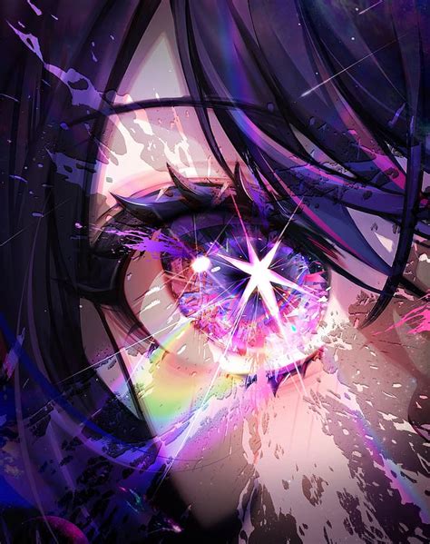 Anime Anime Girls Oshi No Ko Hoshino Ai Star Eyes Digital Art