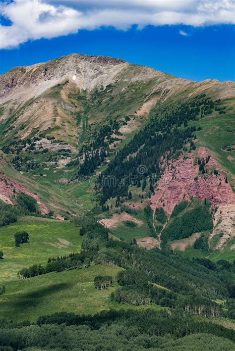 Crested Butte Colorado Mountain Landscape Stock Photo Image Of Sunny