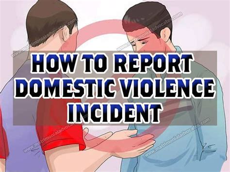 how to report domestic violence incidence