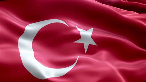 Text (in turkish) at the website of the turkish historical society (türk tarih kurumu) Flag Turkey. National Flag of Stock Footage Video (100% ...