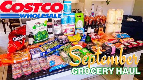 Costco Grocery Haul 2022september Cart With Prices Youtube