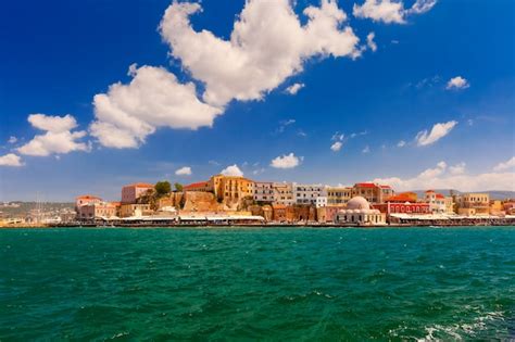 Premium Photo Old Harbour Chania Crete Greece