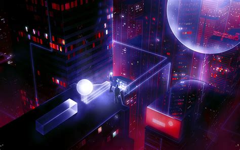 4k wallpapers of cyberpunk for free download. Download wallpaper 3840x2400 roof, people, art, cyberpunk, sci-fi 4k ultra hd 16:10 hd background