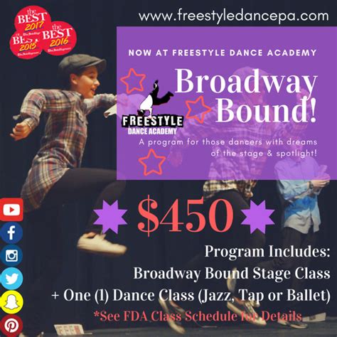 Broadway Bound Dance Program At Freestyle Dance Academy Freestyle