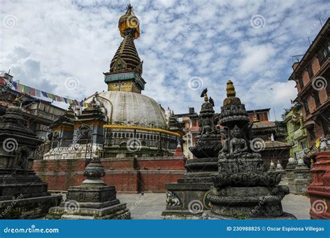 Kathesimbhu Stupa In Kathmandu Nepal Stock Image Image Of City