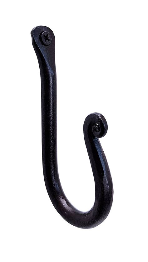 Set Of 3 Wall Mounted Black Hooks By Rtzen Du00e9cor Rustic Towel