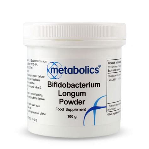 Bifidobacterium Longum Powder 100g Metabolics Yourhealthbasket