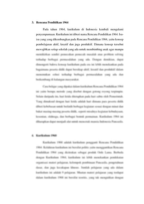 SOLUTION: Sejarah perkembangan kurikulum di indonesia - Studypool