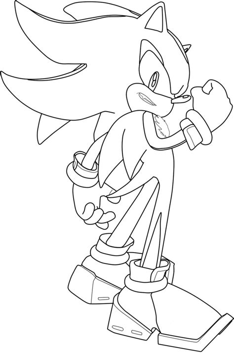 Super Sonic The Hedgehog Coloring Pages To Print Png Coloring