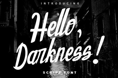 Hello Darkness Font By Deedeetype Fontspace