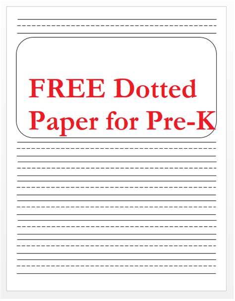 Draw two small crosses randomly on the page. Dotted Straight Lines For Writing Practice : Pre Writing ...
