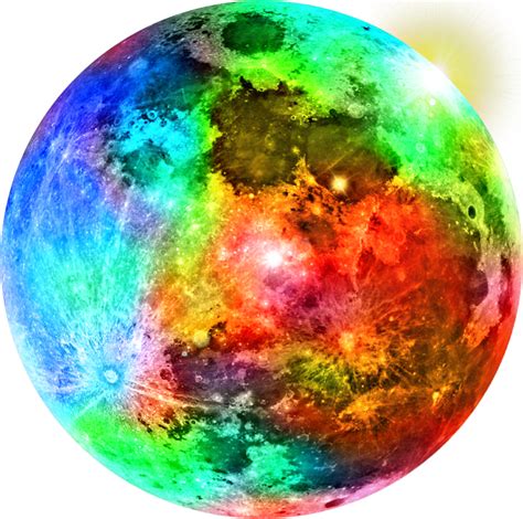 Rainbow Moon Moonsticker Sticker By Mothbeasts