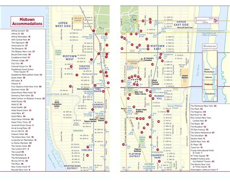 Mapa De La Zona De Midtown Manhattan Imprimible Imprimible De De