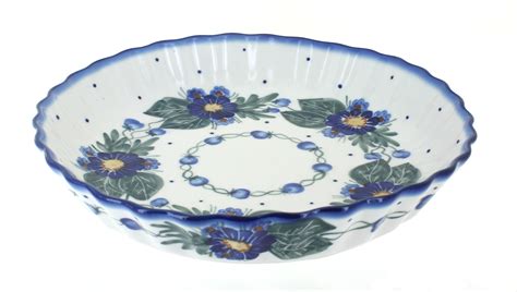 Maybe you would like to learn more about one of these? Blue Rose Polish Pottery | Forget Me Not Pie Plate