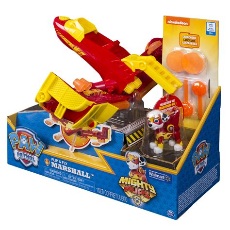 Paw Patrol Mighty Pups Marshalls Flip Fly 2 In 1 Transforming Vehicle