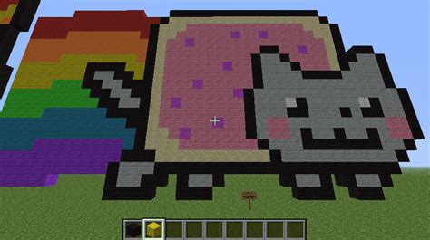 Nyan Cat Minecraft Pixel Art By Enjoytheride201 On Deviantart